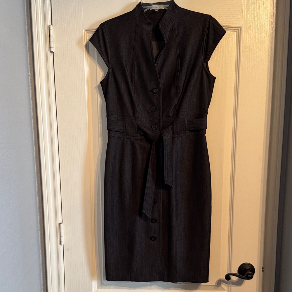 Calvin Klein Collection Charcoal Midi Dress